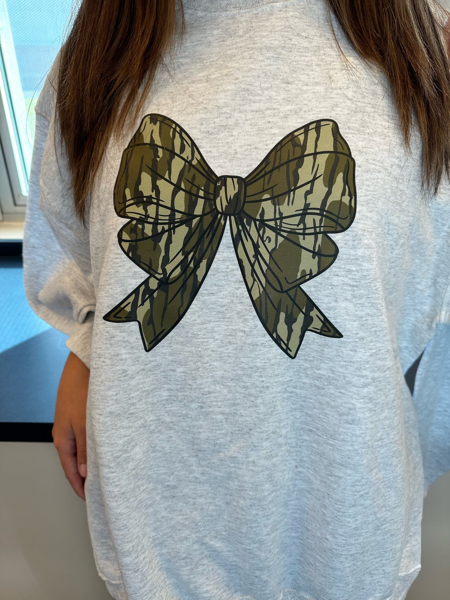 Camo Bow Sweatshirt