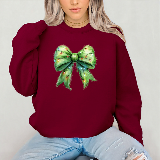 Grinch Bow Sweatshirt