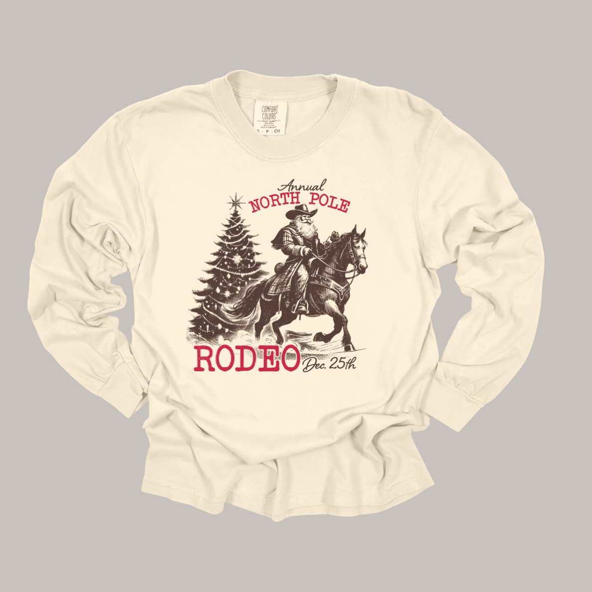 North Pole Rodeo Long Sleeve Tee