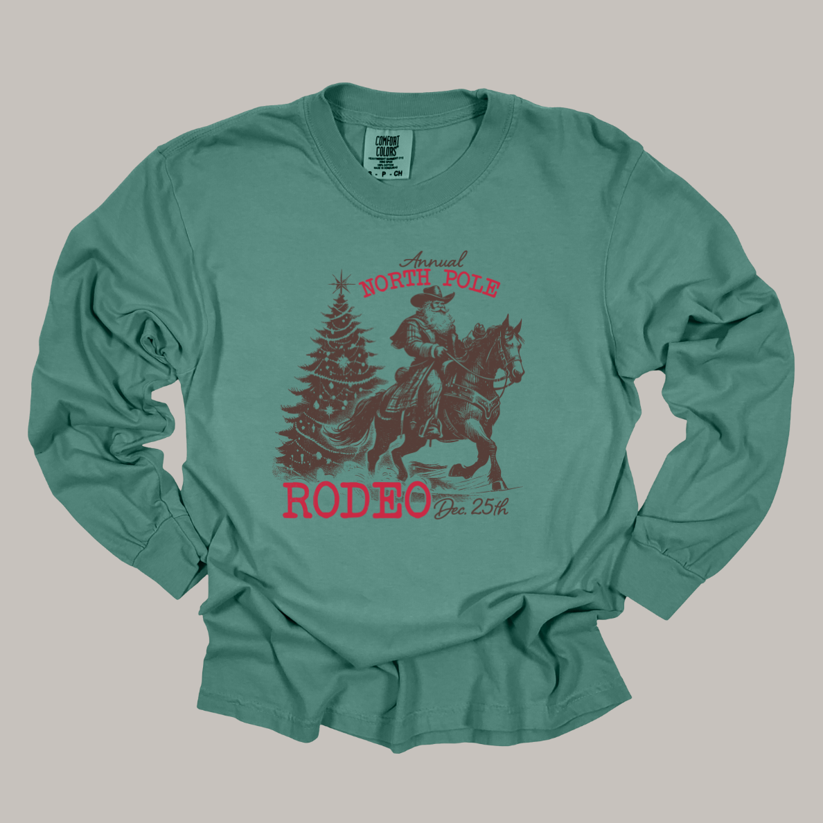 North Pole Rodeo Long Sleeve Tee